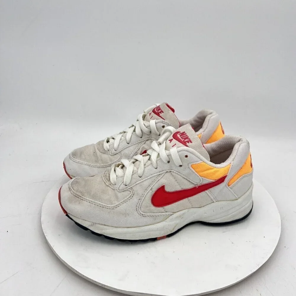 Vintage Nike Icarus Women Size 7 White Red Yellow Sneaker Made In Indonesia
